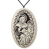 Touchstone Pottery Saint Anne Medal on Braided Cord | Patron of Mothers, Grandparents, childless People, and Canada