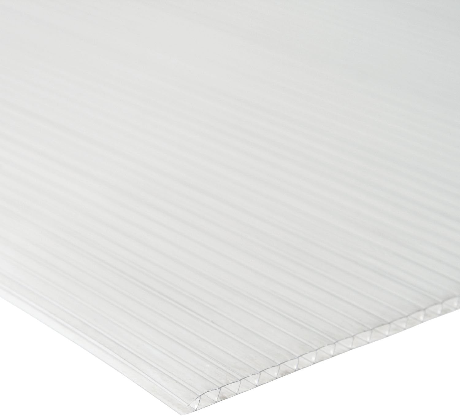 Zelsius #1 6 mm Hollow Chamber Sheet 121 x 60.5 x 0.6 cm for Greenhouse, Garden conservatory, Polycarbonate Replacement Panels