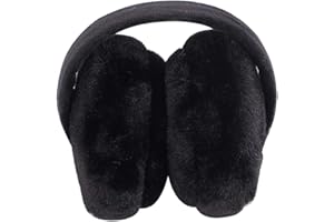 LKXHarleya Unisex Solid Color Foldable Ear Warmers Fleece Winter Outdoor EarMuffs