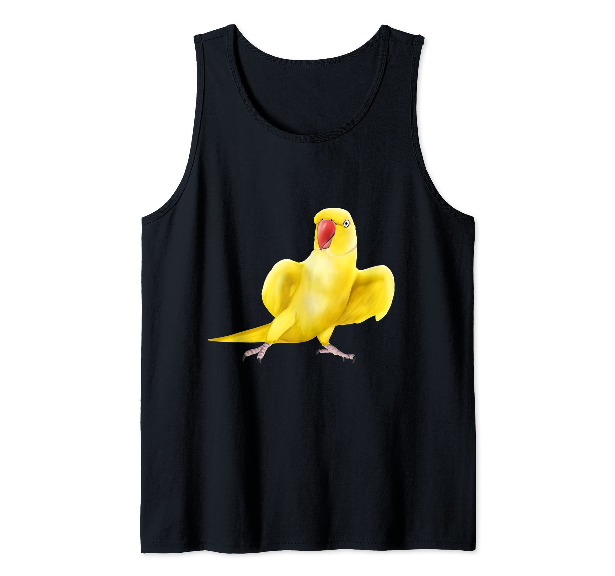 Yellow Indian Ringneck Parrot bird Tank Top