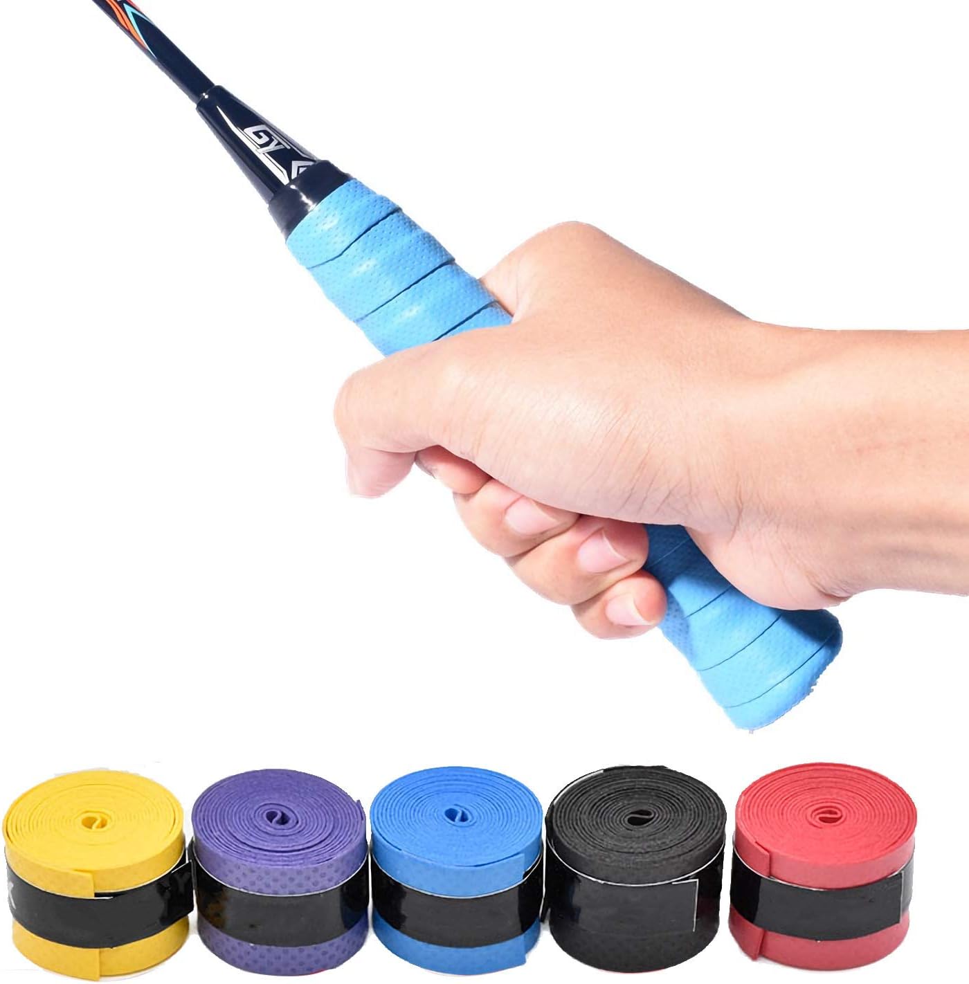 AnFun 5 Pieces New Racket Grip Anti Slip Tennis Overgrip