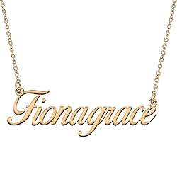 HUAN XUN Customized Custom Simple Any Name Necklace