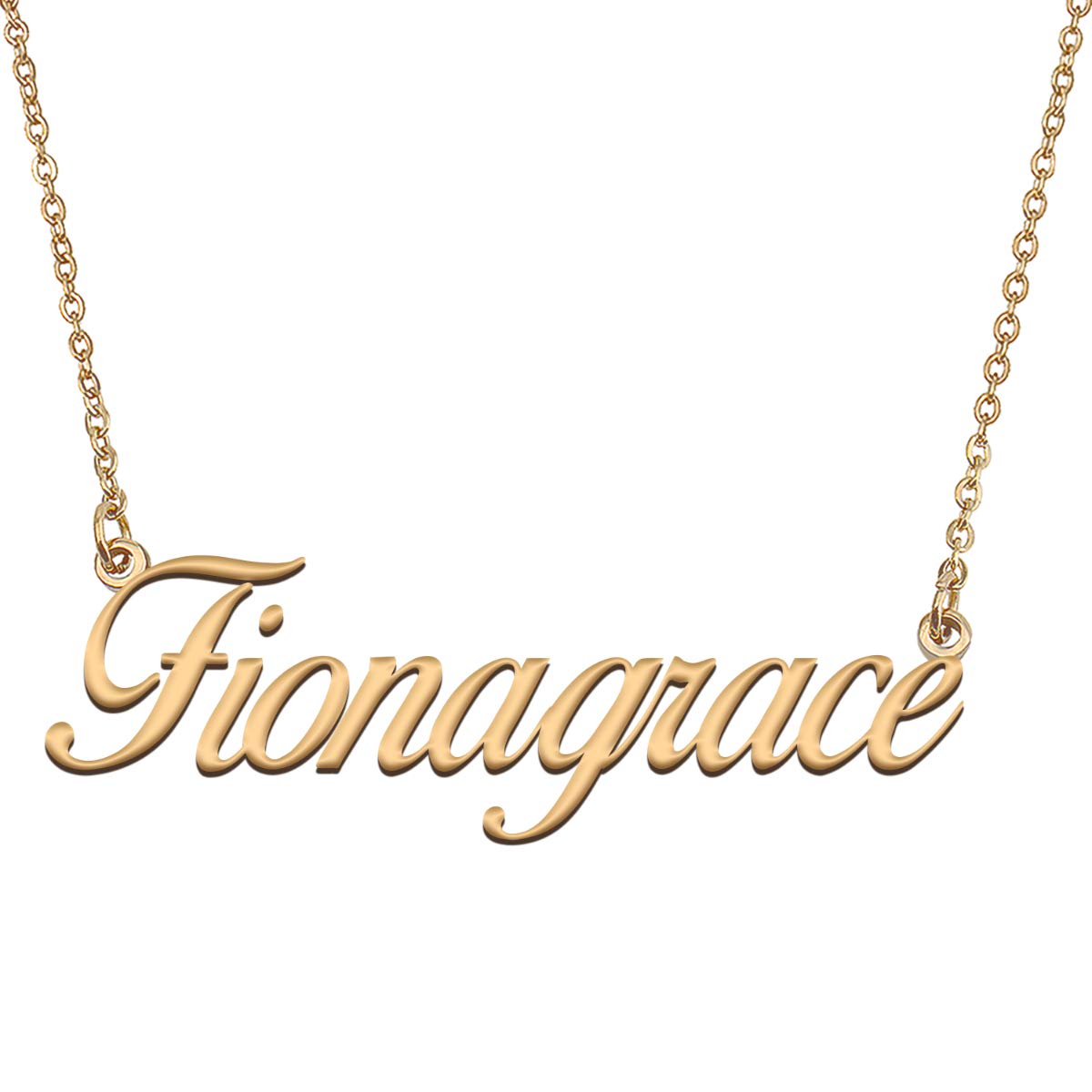 HUAN XUN Customized Custom Simple Any Name Necklace