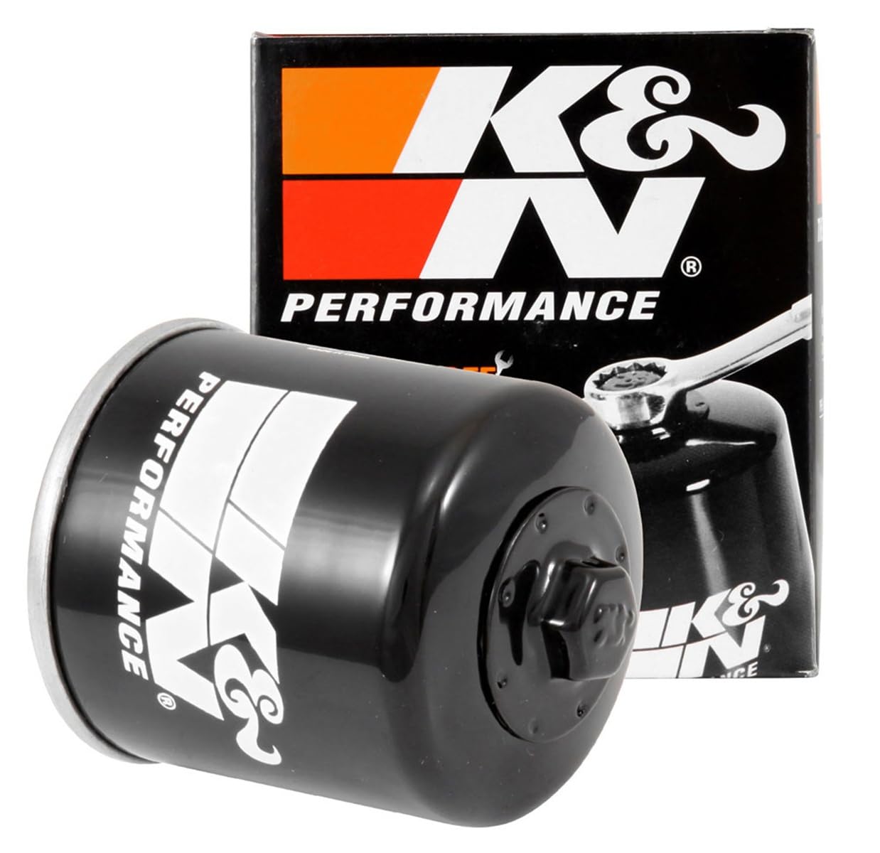 K&N Motorcycle Oil Filter: High Performance, Premium, Designed to be used with Synthetic or Conventional Oils: Fits Select Ducati Motorcycles, KN-153, red