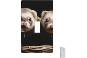 Wall Plate Ferrets Decorative Wall Plates Edge Outlet Covers 1 Gang Switch Plate Toggle Light Switches Plates Plug Cover for 