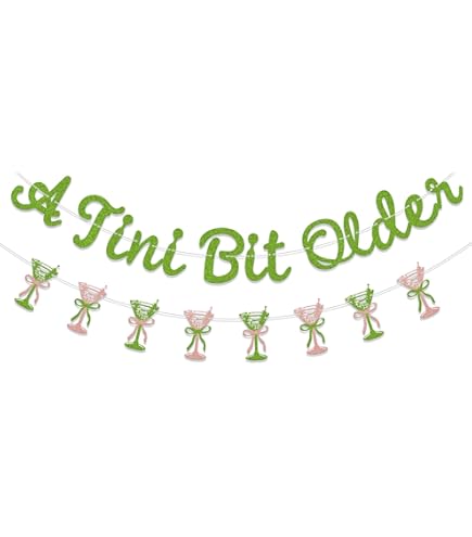 A Tini Bit - Bannière D'anniversaire Plus âgée - Décorations De Fête