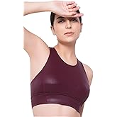 WAVRYN ACTIVE Women’s Rizzo Tie Sports Bra Top – Medium Support Cross-Back Workout Bra Top for Gym, Yoga, Fitness