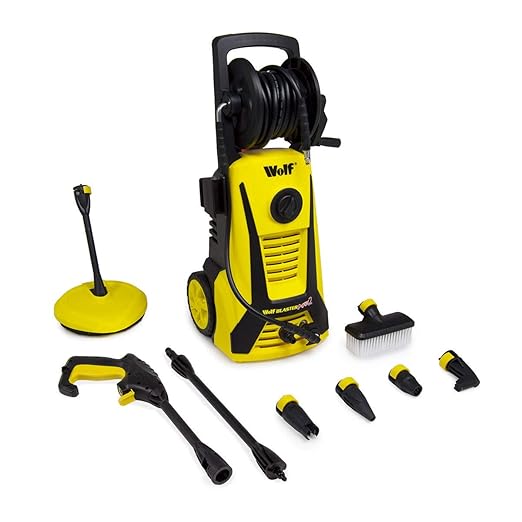 Wolf Electric Pressure Washer 2400psi 165BAR Water Power Jet Sprayer