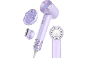 OSOU Hair Dryer with Diffuser for Curly Hair, Negative Ionic Hairdryer, High-Speed Blow Dryer with 110, 000 RPM Brushless Motor, Fast Drying Lightweight Travel Hairdryer, Low Noise Quiet Hair Dryers