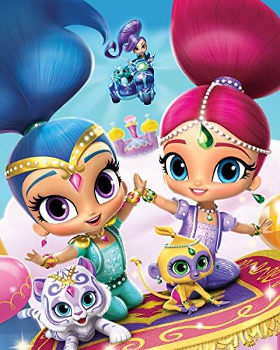 Shimmer & Shine Edible Image Photo Cake Topper Sheet Birthday - 1/4 Topper - 13316