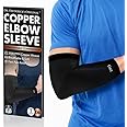 Dr. Frederick's Original Copper Compression Elbow Sleeve - 1 Sleeve - Elbow Support - Compression Sleeve For Men and Women - Tendonitis Pain Relief - Golf & Tennis Elbow Brace - XXLarge