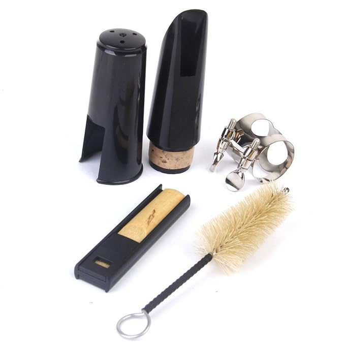 Klarinetten-Mundstück-Set Aus Kunststoff – Komplettset Mit Mundstück, Ligatur, Blatt, Kappe & Kissen, Für Anfänger