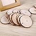 Natural Wood Slices Unfinished Predrilled Round Wooden Pieces with Holes Bark for Craft Centerpieces Christmas Decorations Ornaments (2.8