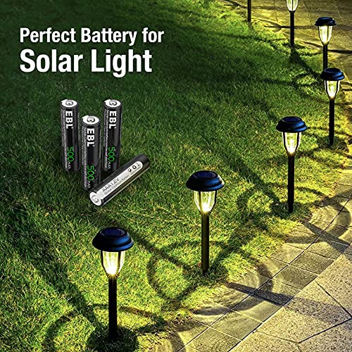 EBL AAA Rechargeable Batteries for Outdoor Solar Lights Replacement 1