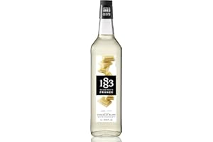 1883 MAISON ROUTIN 1883 White Chocolate Syrup for Drinks, Made in France, 1 Liter Glass Bottle