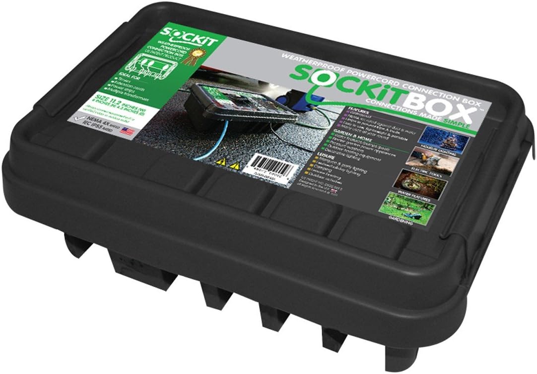 SOCKiTBOX 100533214 Weatherproof Box, Black: Garden & Outdoor