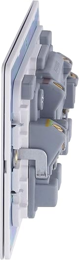 Schneider Electric Screwless White Double Switched Socket 13A view 3