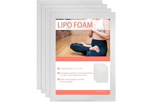 WENSSKKU 4 Pack Lipo Foam Pads Post Surgery Tummy Tuck for Lipo Recovery,Liposuction Surgery Foam Sheet for Recovery 8" X 11"