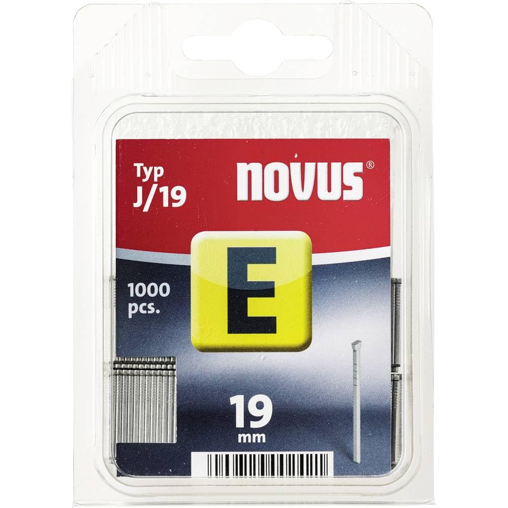 Novus - Typ J/19 E-19 mm Staples (Pack of 1000) /Stationery