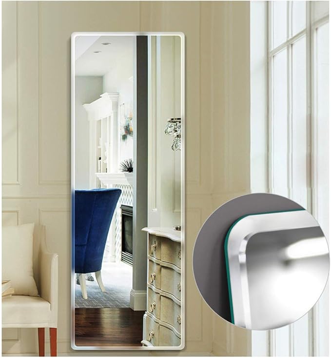 Frameless Wall Hanging Wall Bedroom FullLength Mirror Floor Home
