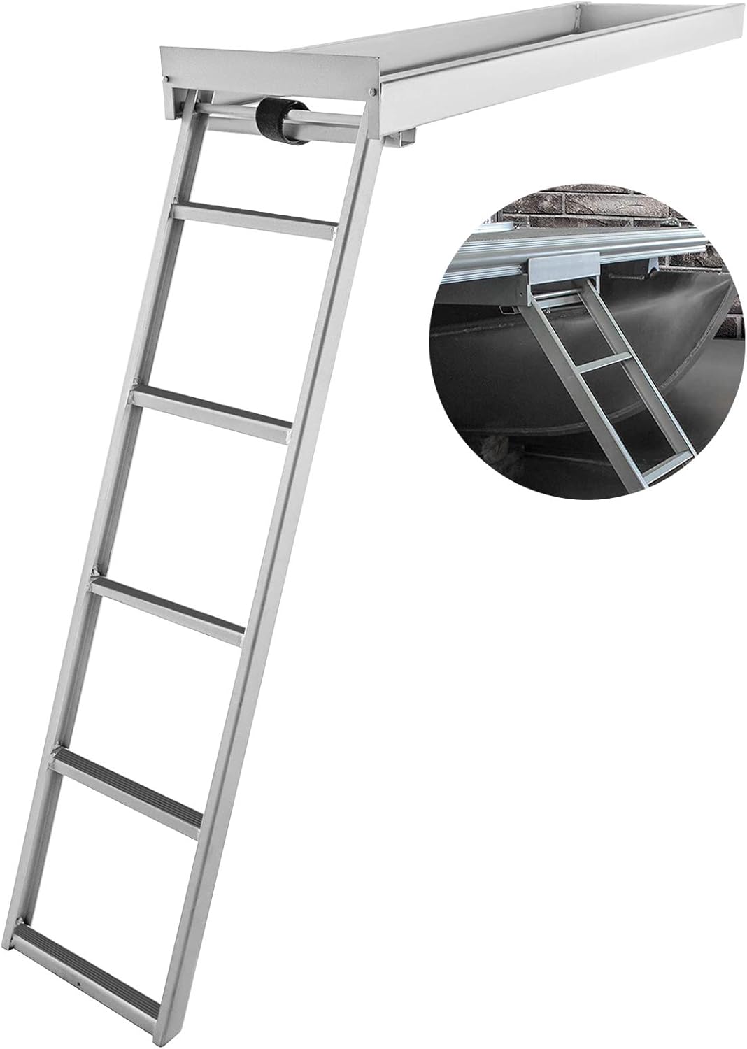 Boating Boating & Sailing BestEquip Aluminum Dock Ladder 5