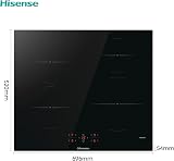 Hisense HI6401BSC Built-in 60cm Induction Hob Ceramic Glass Black 7200W view 2