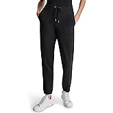 DKNY Womens Smocked Drawcord Waistband Knit Jogger