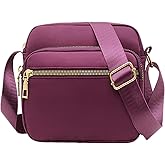 DIHKLCIO Nylon Crossbody Bags for Women Purses and Handbags Women's Casual Messenger Bag Waterproof Black Crossbody Purse