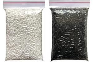 ZLLBTMO 5MM White 2200pcs and Black 2200pcs Iron Beads Fuse Beads for Crafts,Handmade Decor DIY Make