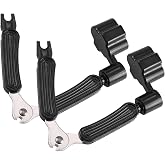 2 Pack Guitar String Winder, Guitar String Winder Tool, Guitar Bridge Pin Puller and Cutter, 3 In 1 Multifunctional Guitar String Peg Tuner Winder for Acoustic Electric Guitar