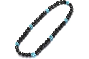 RWQIAN Baseball Beaded Necklace for Men Boys, Bling Drip Chains Inspired Accessory With Diamond Rhinestone Discoball, Jewelry Making Gift for Baseball Team Athletes