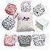 Cloth Diapers - 7 Piece Reusable Diaper Cover Set - Bonus 7 Baby Soft Insert Liners, Waterproof Carry Bag - All in One Pack - Unisex Pocket Design for Boys & Girls - Great for Baby Shower