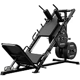 Mikolo Leg Press Hack Squat Machine Combo, Leg Press Machines for Home Gym with Linear Bearing, Hack Squat Machine with Rear and Front Band Pegs, Leg Machine for Full Range Leg Training