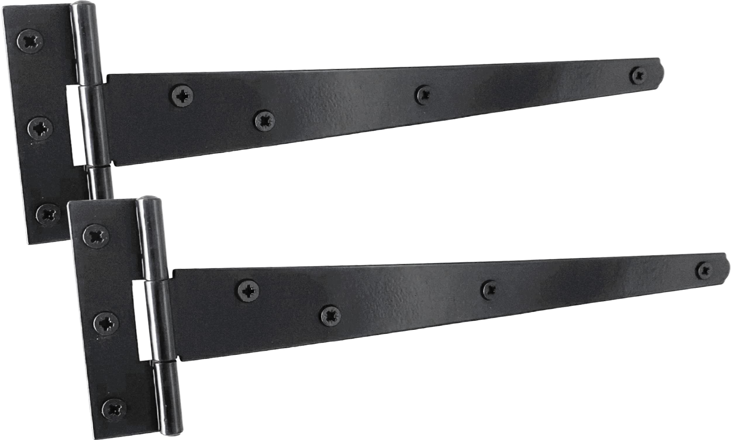 IRONTITE® Black T Hinges 250mm (10”), Weather-Resistant for Wooden Gates or Sheds