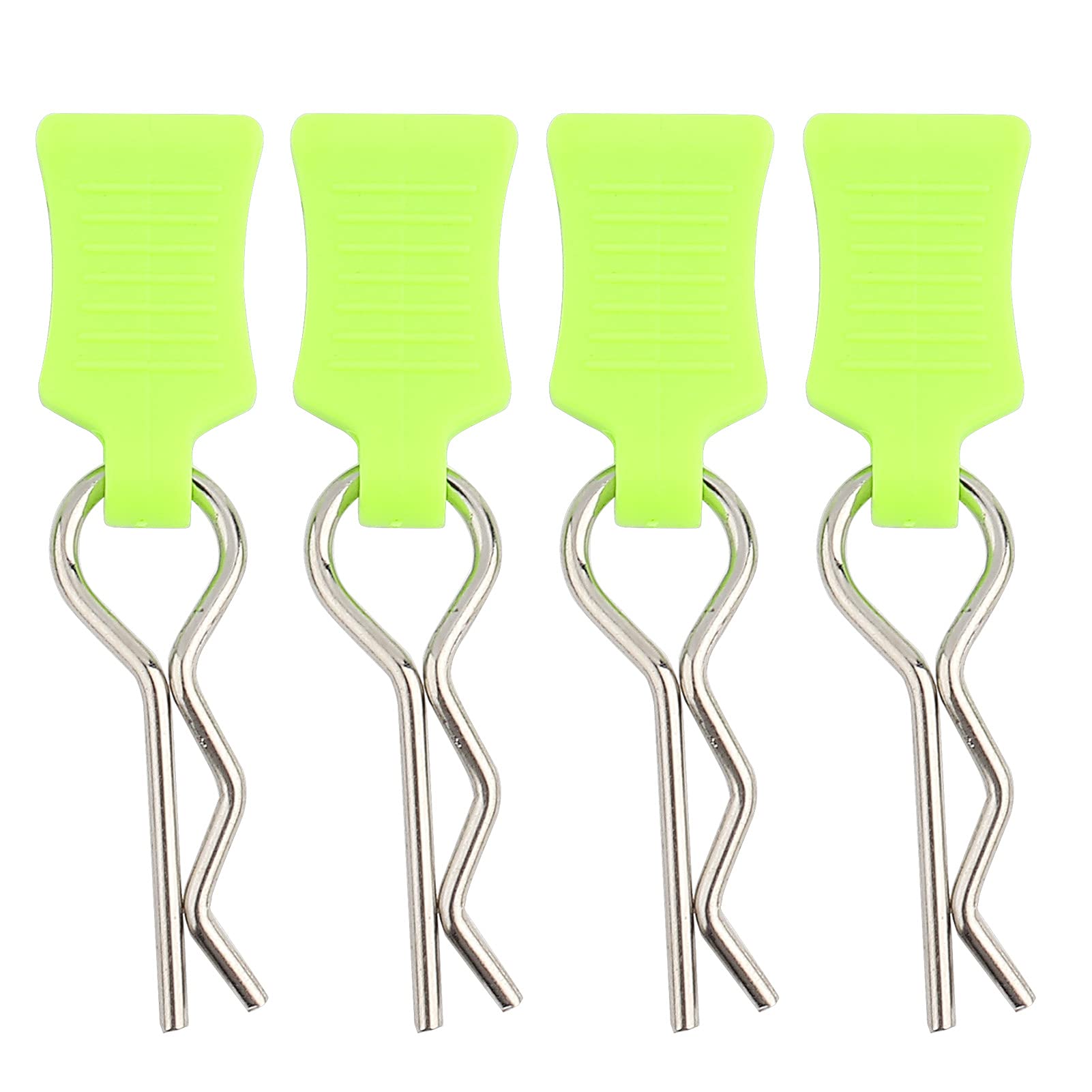 Dilwe Body Shell Clip Pin, RC Accessories With Fixing Bracket Suitable for 1/8, 1/10, 1/12 RC Car (Yellow Green)