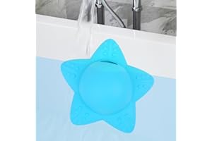 RANPHYKX Bathtub Overflow Drain Cover Tub - Silicone Bathroom Overflow Drain Cover, Bath Tub Overflow Cover, Bathroom Spa Accessories (Blue)