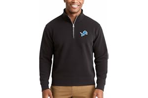 Team Fan Apparel NFL Adult Unisex Team Logo Quarter Zip Pullover Sweatshirt, Mid-Weight Officially Licensed Fleece Apparel
