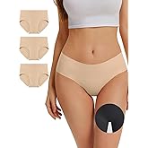 OVRUNS Camel Toe Proof Underwear for Women Cameltoe Concealer Underwear Seamless No Show Panty Liners Workout Panties
