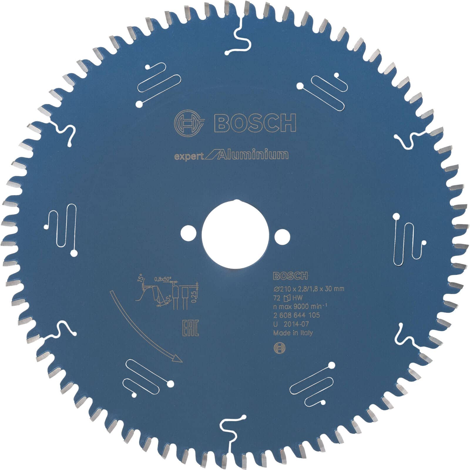 Bosch Professional Bosch 2608644105 Lame De Scie Circulaire Expert For Aluminium 210 X 30 X 2,8 Mm 72