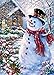 MasterPieces Holiday Glitter Let it Snow - Snowman 500 Piece Jigsaw Puzzle by Dona Gelsinger