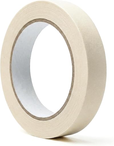 WINSOME Masking Tape 50m x 18mm White Low Tack Painters Decorating Watercolour