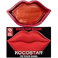 KOCOSTAR Rose Collagen Hydrogel Lip Mask with Niacinamide, Multi Functional Hydrating Lip Care for Dry and Chapped Lips, Hypoallergenic and Paraben Free, Korean Skincare (20 Count)