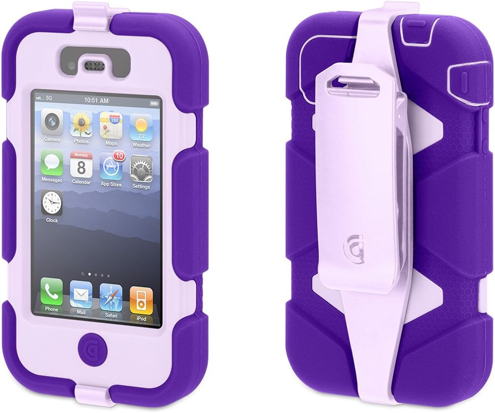 Purple/Lavender Heavy Duty Survivor Case for iPhone 4/4s