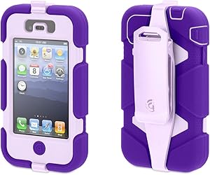 Purple/Lavender Heavy Duty Survivor Case for iPhone 4/4s