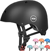 XJD Kids Helmet Small Black Adjustable Safety Bicycle Helmet for Kids 3-13