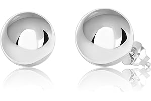 Honolulu Jewelry Company 14K Real Gold Polished Round Ball Stud Earrings, 2mm - 10mm