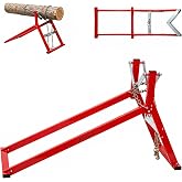 Heavy Sawhorse-Log Holder for Cutting with Serrated Chain-Foldable Design | Heavy Duty Steel Log Cutting Stand,Rated for 600 Pounds of Weight and Can Cut 13-in Logs-Suitable for Carpenters,Woodworkers