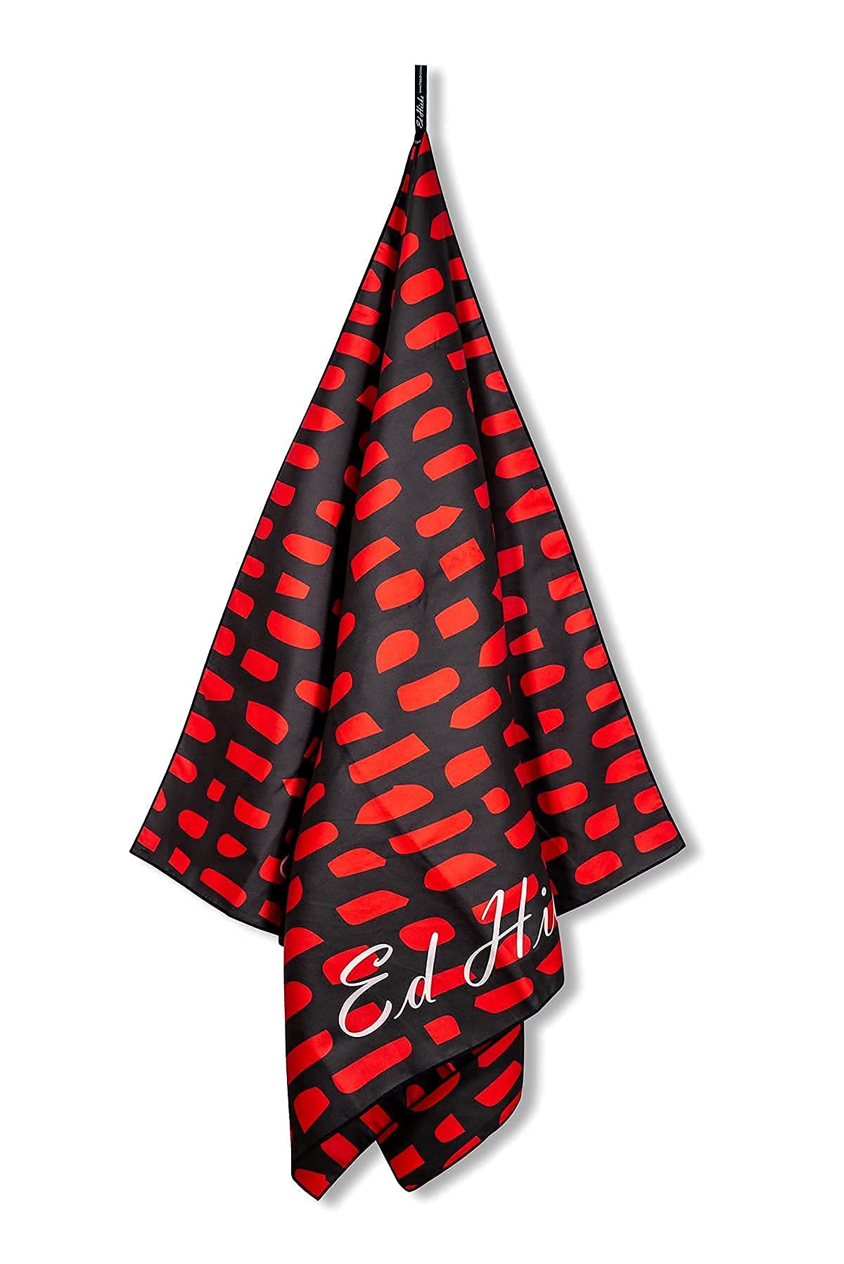 Ed Hicks Extra Large Microfibre Beach Towel for Men — XXL 200 x 90cm — Holiday, Swimming and Travel Towel— 100 Wash Guarantee— Sand Free, Lightweight, Compact, Quick Dry— Red— Storage Pouch