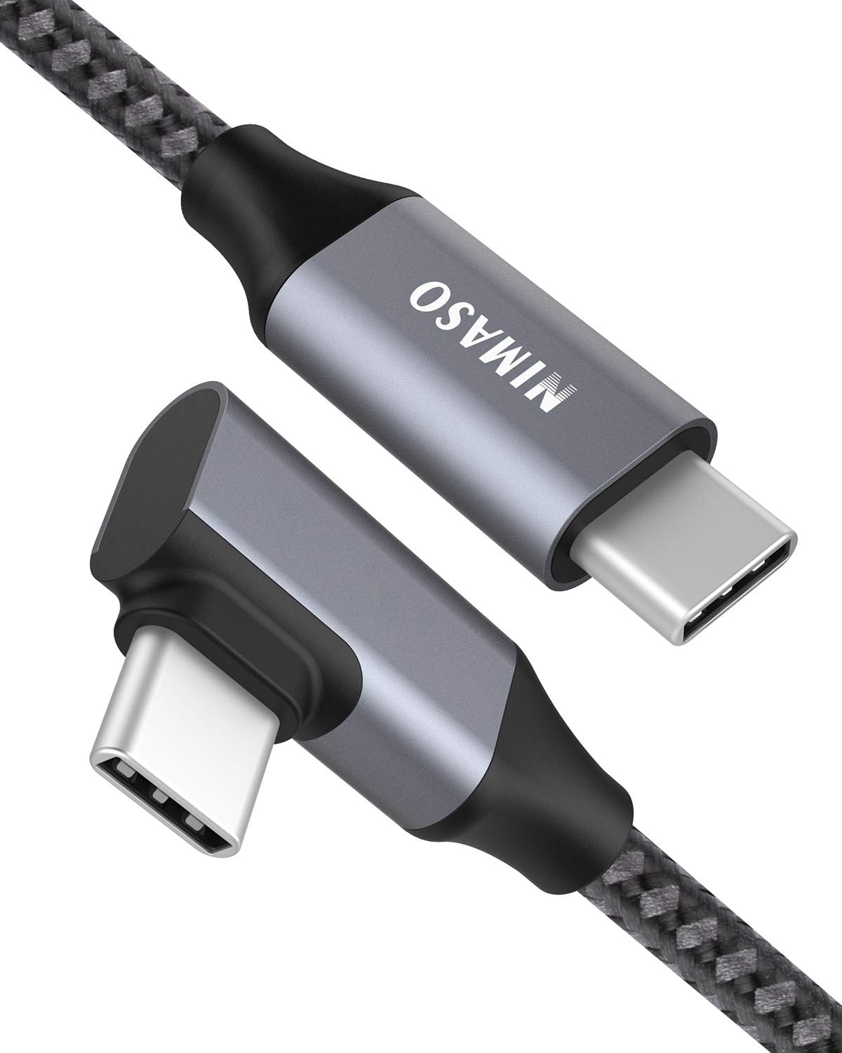 Amazon Nimaso USB Type C ケーブル L字型 ゲーム用 【PD対応 60W/3A 急速充電 1m】Android