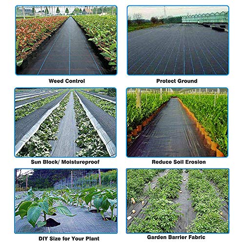 · Petgrow · Heavy Duty Weed Barrier Landscape Fabric for Outdoor Gardens, Non Woven Weed Blockr